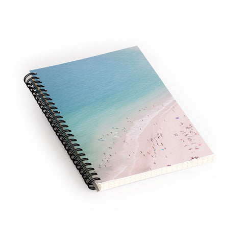 Ingrid Beddoes Beach Turquoise Blue Spiral Notebook