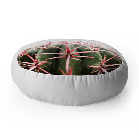 Ingrid Beddoes cactus red Floor Pillow Round