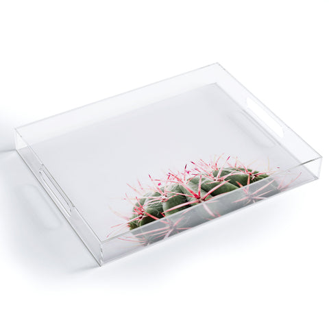 Ingrid Beddoes cactus red Acrylic Tray