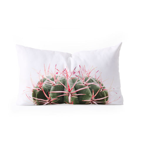 Ingrid Beddoes cactus red Oblong Throw Pillow