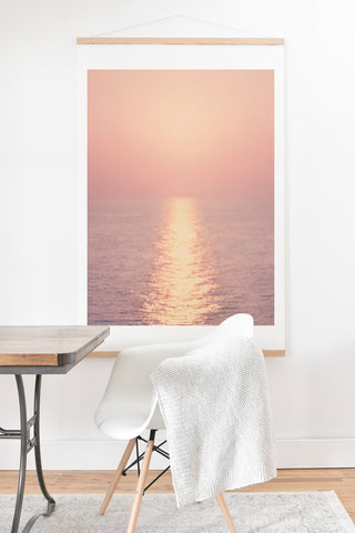 Ingrid Beddoes cashmere rose sunset Art Print And Hanger