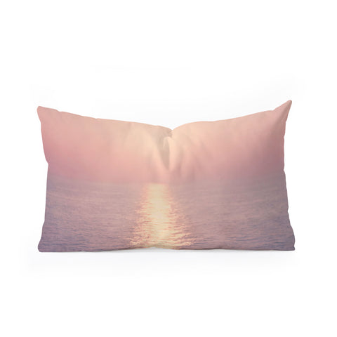 Ingrid Beddoes cashmere rose sunset Oblong Throw Pillow