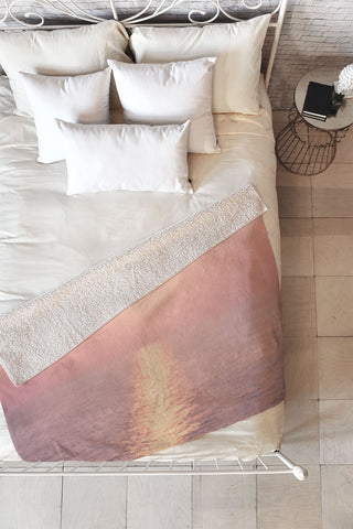 Ingrid Beddoes cashmere rose sunset Fleece Throw Blanket