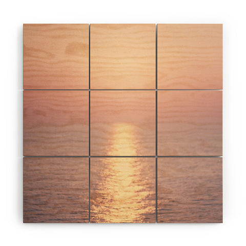Ingrid Beddoes cashmere rose sunset Wood Wall Mural
