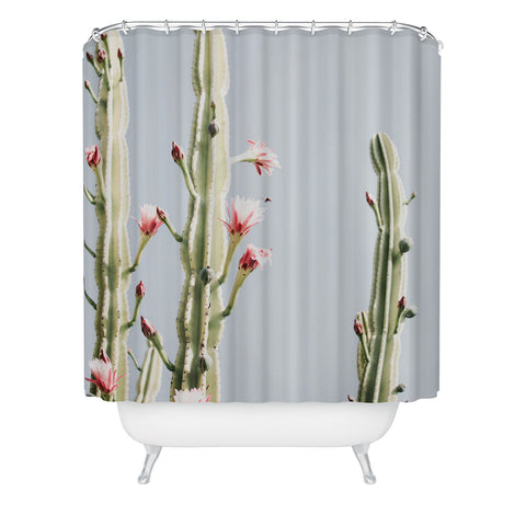 Ingrid Beddoes Cereus Cactus Blush Desert Cactus Shower Curtain