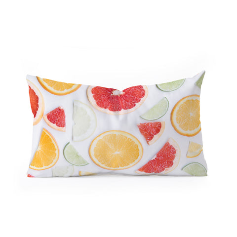 Ingrid Beddoes citrus fresh Oblong Throw Pillow