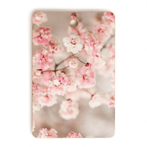 Ingrid Beddoes Gypsophila pink blush Cutting Board Rectangle