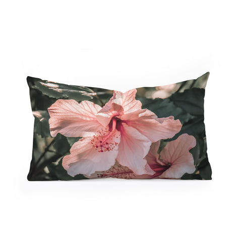 Ingrid Beddoes Hibiscus Flowers Oblong Throw Pillow