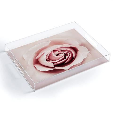 Ingrid Beddoes Milky Pink Rose Acrylic Tray