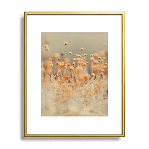 Ingrid Beddoes Mustard Yellow Flowers Metal Framed Art Print