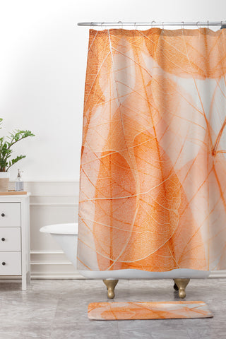 Ingrid Beddoes Orange marmalade Shower Curtain And Mat