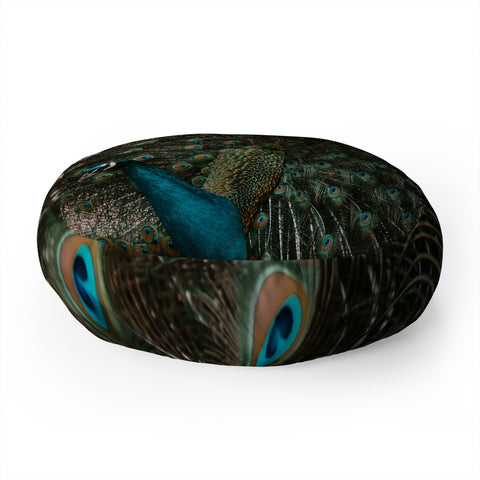 Ingrid Beddoes Peacock and proud IV Floor Pillow Round
