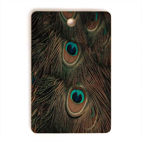 Ingrid Beddoes peacock feathers II Cutting Board Rectangle