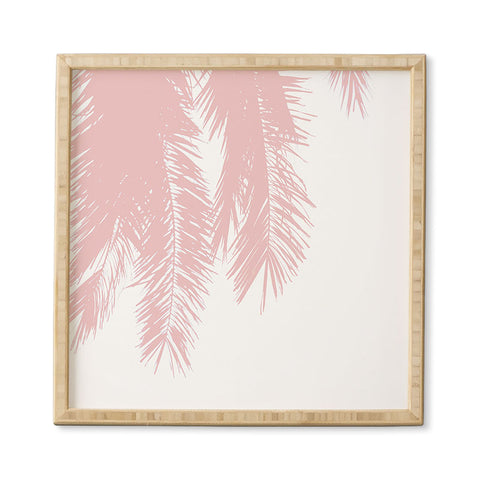 Ingrid Beddoes Pink chiffon palm Framed Wall Art