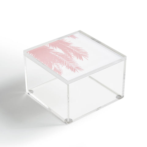 Ingrid Beddoes Pink chiffon palm Acrylic Box