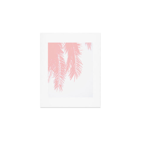 Ingrid Beddoes Pink chiffon palm Art Print