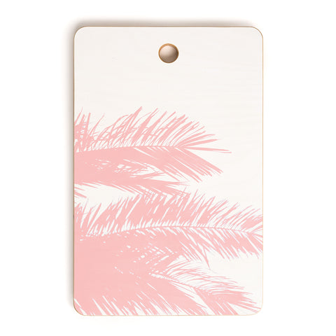 Ingrid Beddoes Pink chiffon palm Cutting Board Rectangle