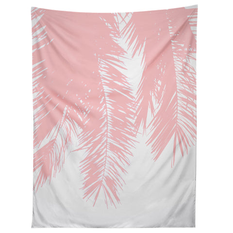 Ingrid Beddoes Pink chiffon palm Tapestry