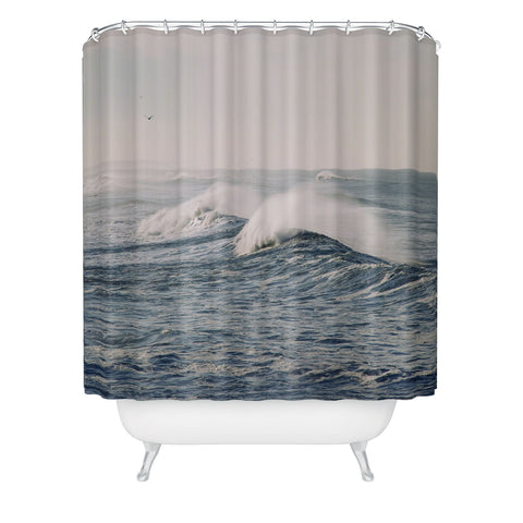 Ingrid Beddoes Stormy Waters Shower Curtain