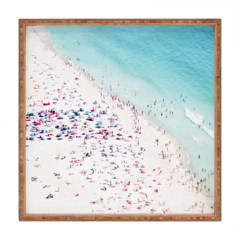 Ingrid Beddoes Summer beach love Square Tray