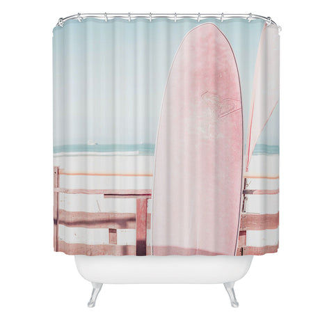 Ingrid Beddoes Surf Board 2 Shower Curtain