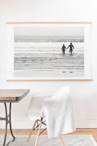 Ingrid Beddoes Surf Love Art Print And Hanger