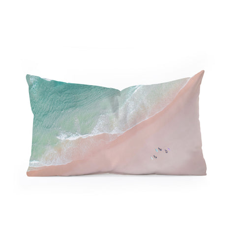 Ingrid Beddoes Surf Yoga Oblong Throw Pillow