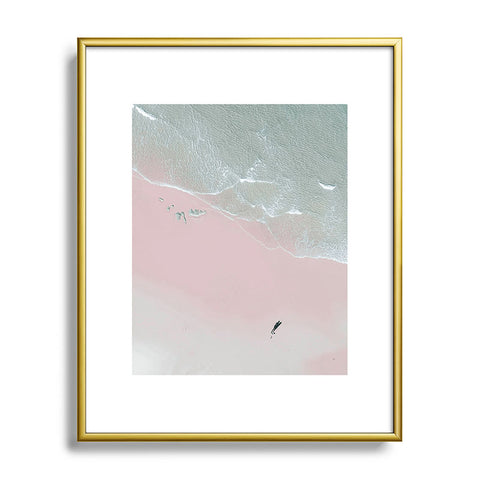 Ingrid Beddoes Surfer Chick Metal Framed Art Print