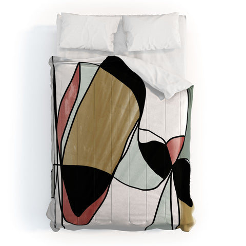 Irena Orlov Abstract Lin Art 10 Comforter