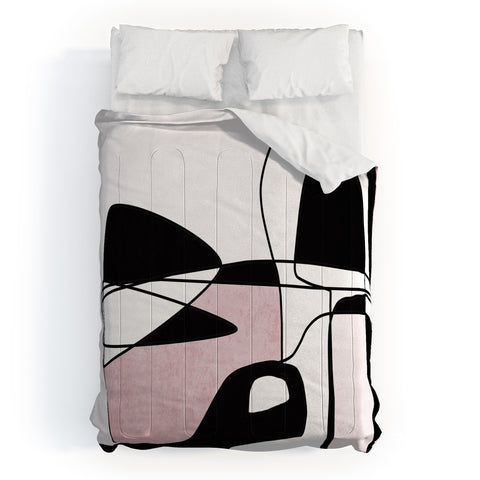 Irena Orlov Abstract Line Art 22 Comforter