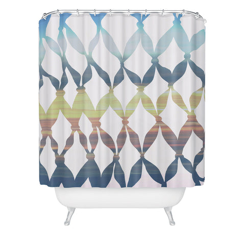 Irena Orlov Abstract Lines 6 Shower Curtain