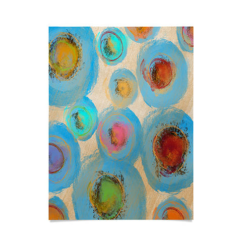 Irena Orlov Abstract Spring Flowers Poster
