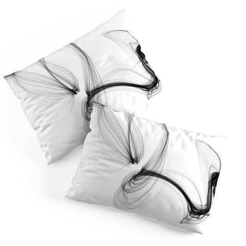 Irena Orlov Black and White Modern Minimal 86 Pillow Shams