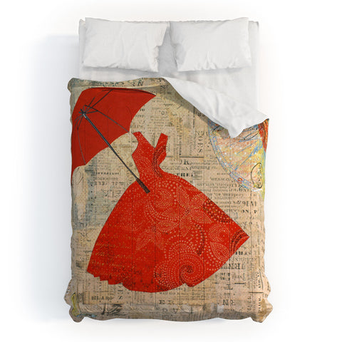 Irena Orlov Lady In Red 1 Comforter