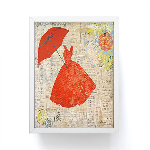 Irena Orlov Lady In Red 1 Framed Mini Art Print