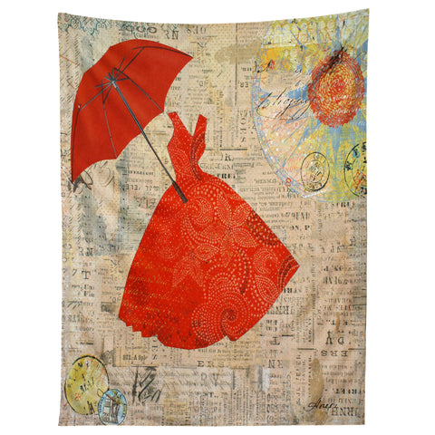Irena Orlov Lady In Red 1 Tapestry