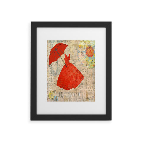 Irena Orlov Lady In Red 1 Framed Art Print