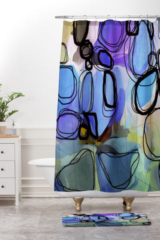 Irena Orlov Lavender Blush Shower Curtain And Mat
