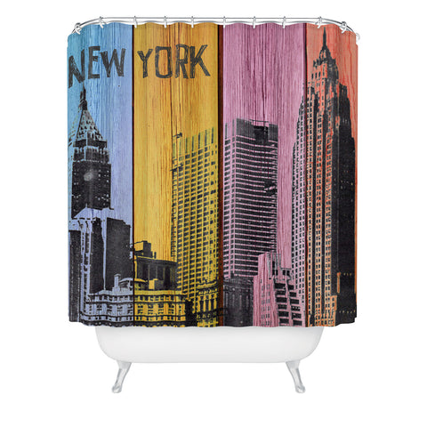 Irena Orlov New York Downtown Shower Curtain
