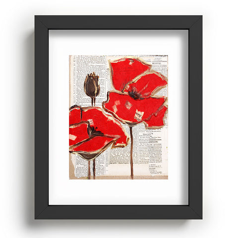 Irena Orlov Red Perfection Recessed Framing Rectangle
