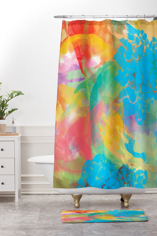 Irena Orlov Spectacular Effect 2 Shower Curtain And Mat
