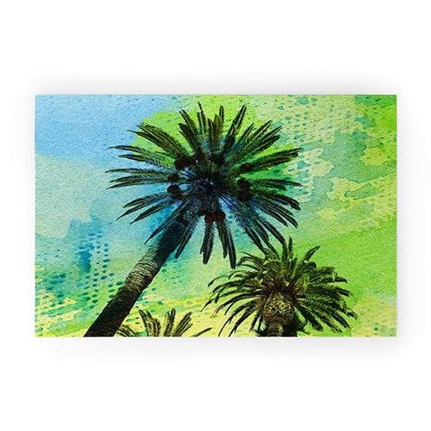 Irena Orlov Two Palm Trees Welcome Mat
