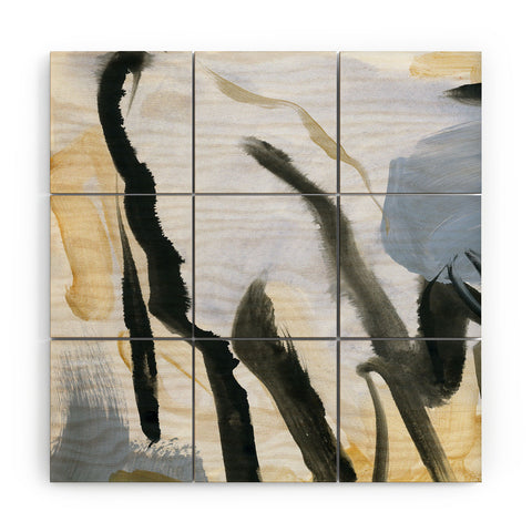 Iris Lehnhardt abstract and minimal 1 Wood Wall Mural