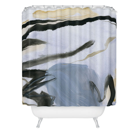 Iris Lehnhardt abstract and minimal 2 Shower Curtain