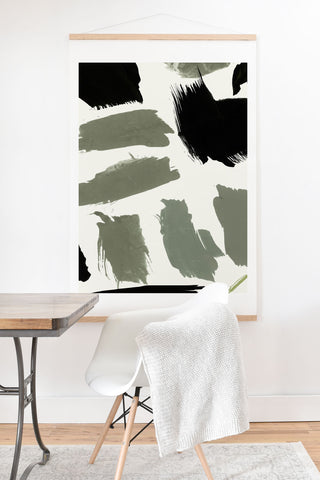 Iris Lehnhardt abstract marks 01 Art Print And Hanger