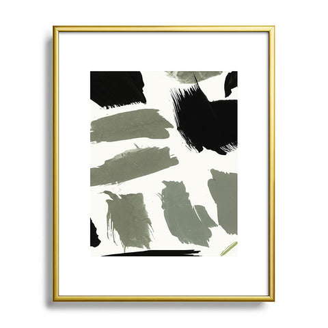 Iris Lehnhardt abstract marks 01 Metal Framed Art Print