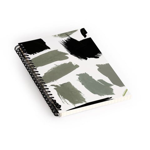 Iris Lehnhardt abstract marks 01 Spiral Notebook