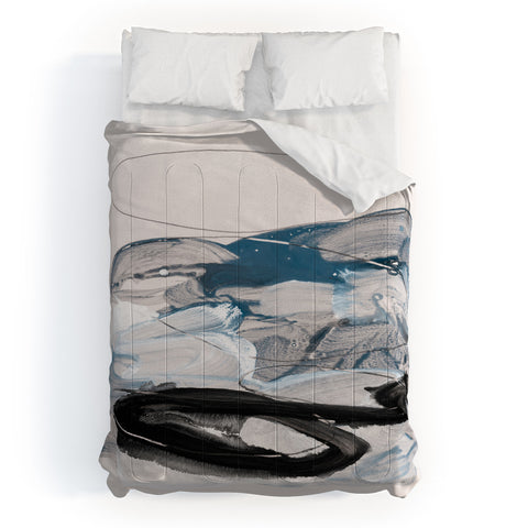 Iris Lehnhardt abstract painting IX Comforter