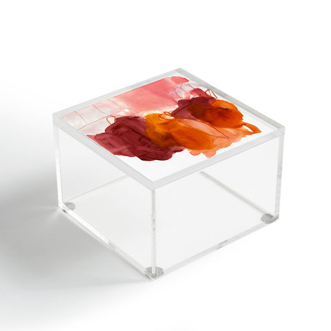Iris Lehnhardt Abstract Painting X Acrylic Box