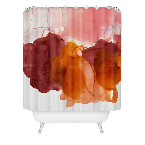 Iris Lehnhardt Abstract Painting X Shower Curtain